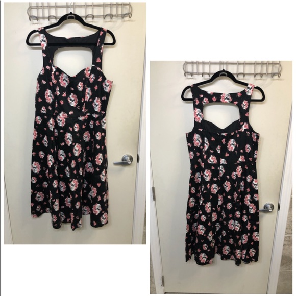 torrid Dresses & Skirts - Torrid Floral Skull Swing Dress